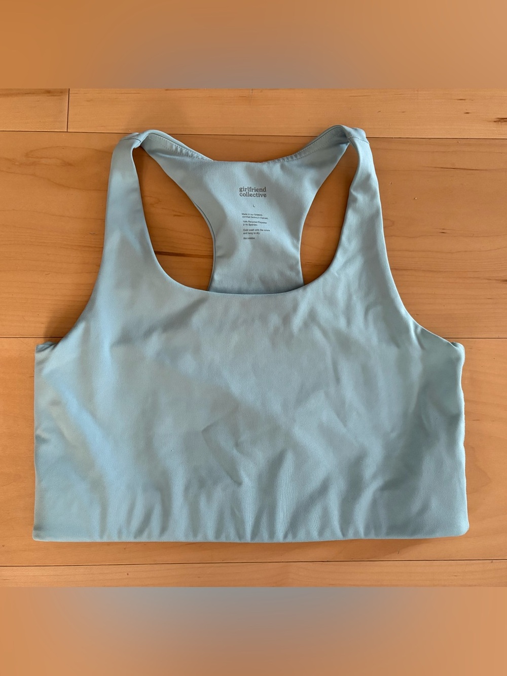 Girlfriend Collective longline sports bra crop top